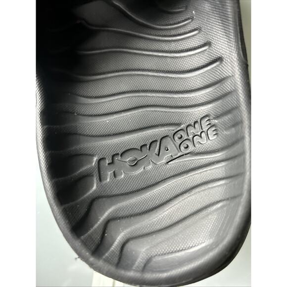Hoka One One Ora Recovery Women's Size 8 Slip On Slide Sandals Black - Picture 13 of 16